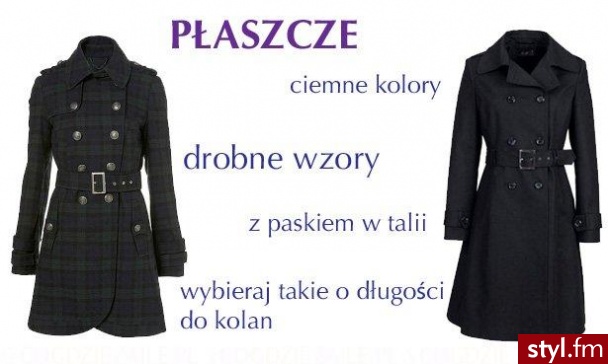Szerokie biodra i masywne uda. płaszcz Topshop ok. 450 zł, płaszcz F&F 179 zł - Pozostałe Ciuchy Moda