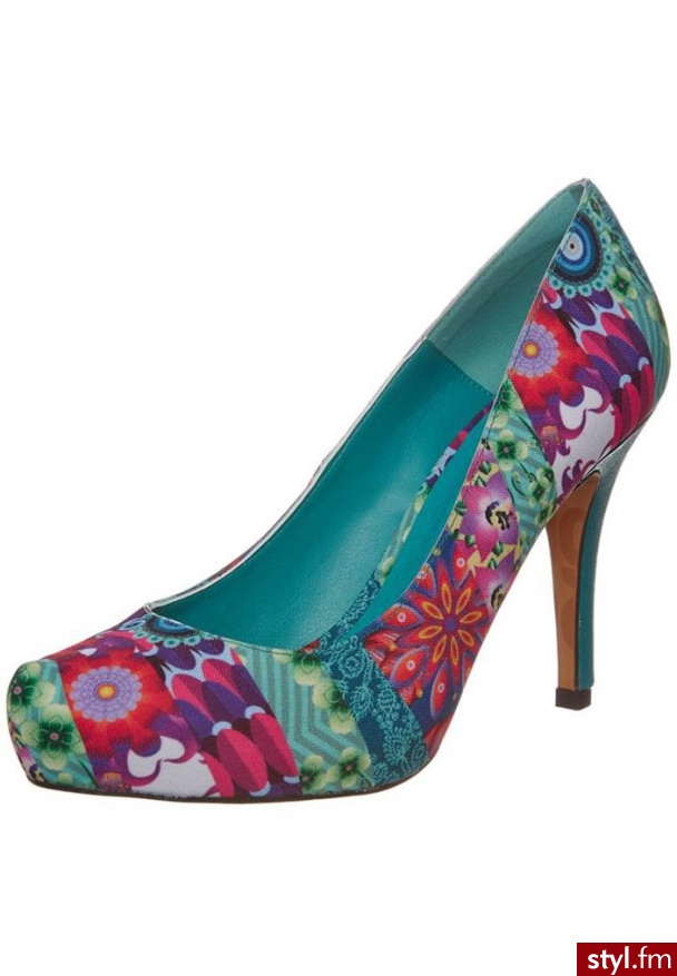 Desigual MONI 1 Szpilki turkusowy - Szpilki Buty Moda
