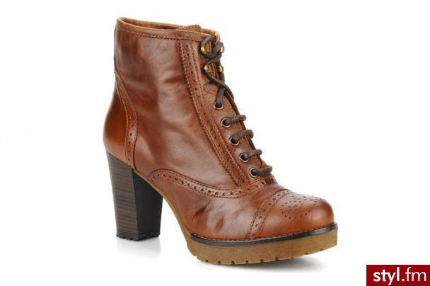 Bertie PÓŁBUTY I BOTKI ZOONA BY BERTIE (Brązowy) - Botki Buty Moda