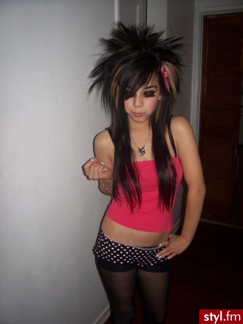 EMO Alternatywne Średnie Fryzury