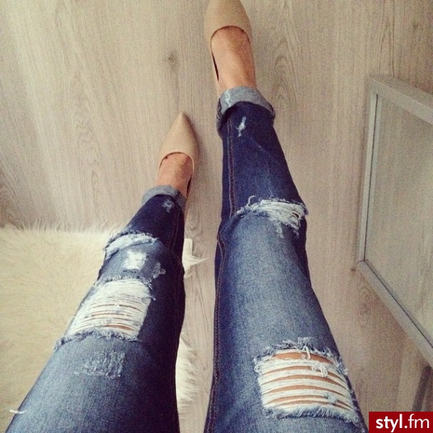 Jeansy Spodnie Moda