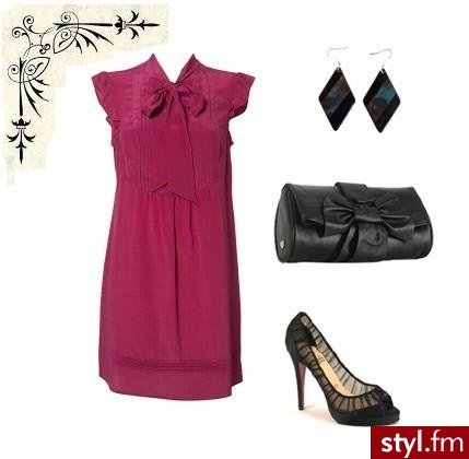 sukienka Topshop
torebka Nancy Gonzalez i Felix Rey
buty Christian Louboutin
kolczyki allegro - Styler