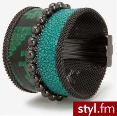 Cynthia Desser Stingray/Python Cuff - Bransoletki Biżuteria Moda