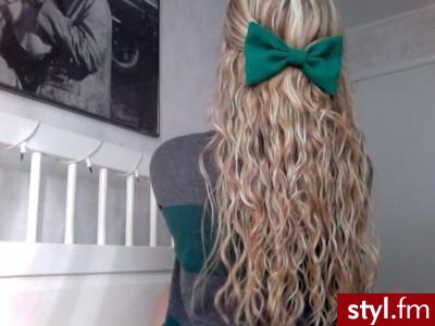 Blond Rozpuszczone Kręcone Na co dzień Długie Fryzury