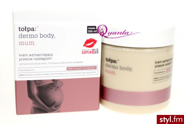 Tołpa dermo body mum krem wzmacniający przeciw rozstępom 250 ml - Body Bielizna Moda