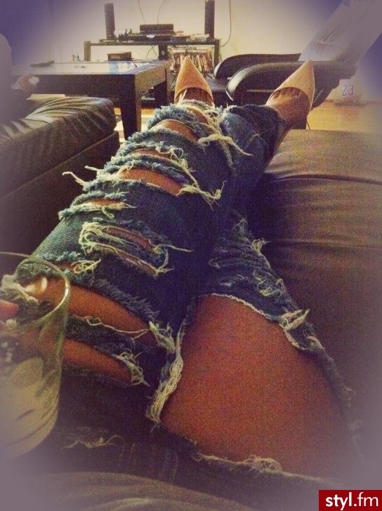 Jeansy Spodnie Moda