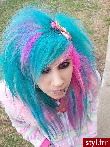 EMO Alternatywne Średnie Fryzury