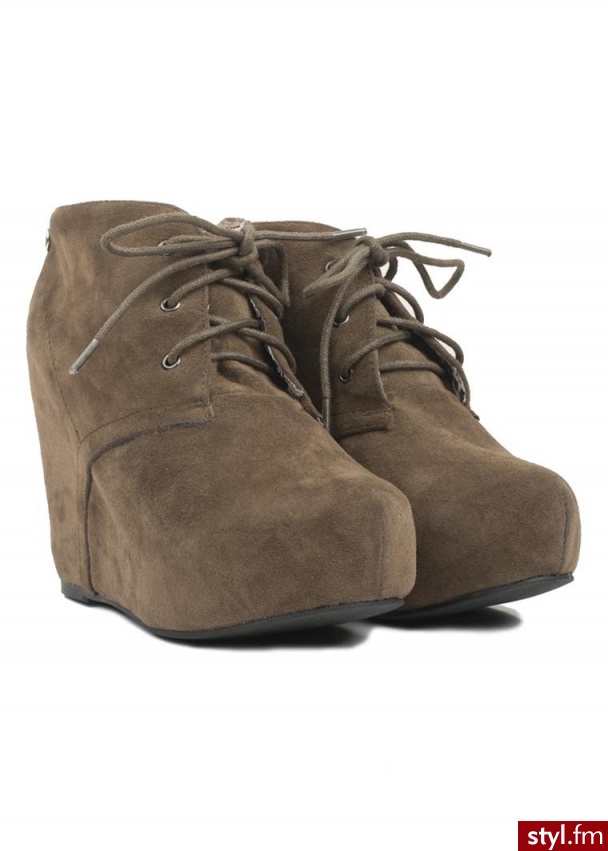 Botki BLINK brązowy - Botki Buty Moda