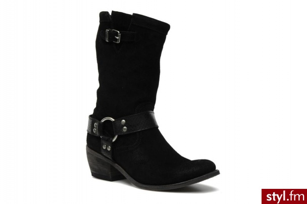 Sancho Boots PÓŁBUTY I BOTKI BARDOT BY (Czarny) - Botki Buty Moda