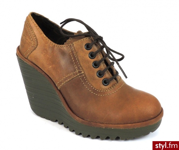 FLY London Półbuty na koturnie 0480133D - Koturny Buty Moda