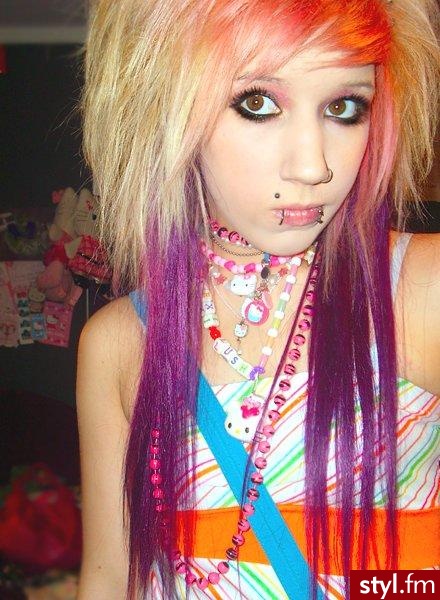EMO Alternatywne Średnie Fryzury