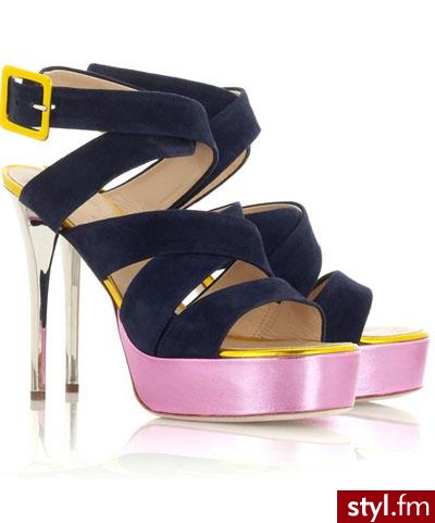 Wysokie sandały z pastelową podeszwą zaprojektował Giuseppe Zanotti - 750$ - Pozostałe Buty Moda