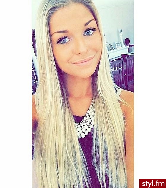 Blond Rozpuszczone Proste Na co dzień Długie Fryzury