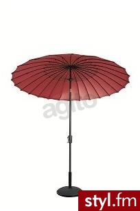 Bazkar Parasol Geisha Light Fi270Cm Szary/ Czerwień (DA562708) - Parasole Dodatki Moda
