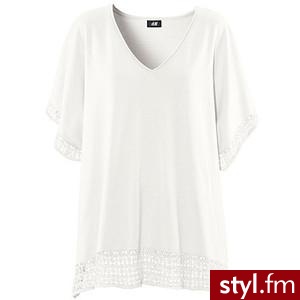 H&M Punchout Poncho in White - Polyvore. Pobrano ze strony: http://www.polyvore.com/punchout_poncho_in_white/thing?id=29572367 - Misz-masz