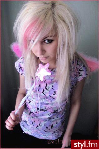EMO Alternatywne Średnie Fryzury