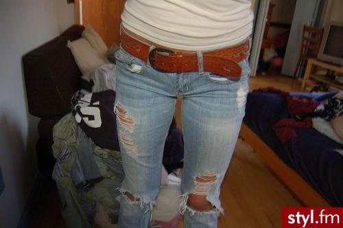 Jeansy Spodnie Moda