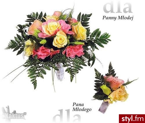 Bukiety ślubne Ślub Moda