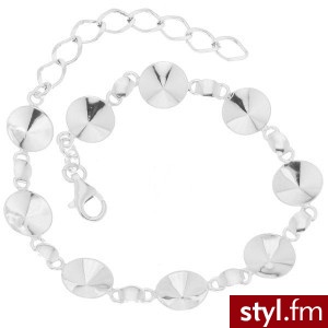 Baza do bransoletki Swarovski rivoli 10 mm srebro 925 - Bransoletki Biżuteria Moda