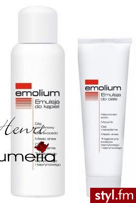 Emolium Emulsja do kąpieli 400 ml + Emulsja do ciała 200 ml - Emu Buty Moda