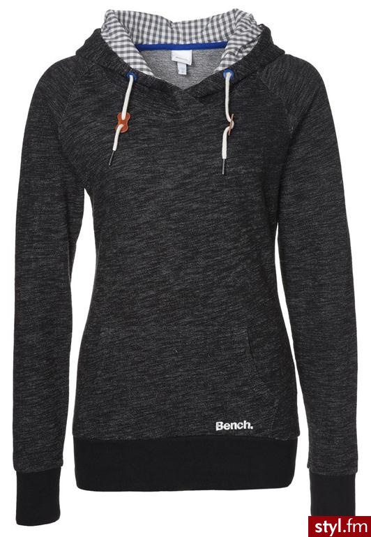 Bench ALLANSHAW Bluza z kapturem czarny - Bluzy Ciuchy Moda