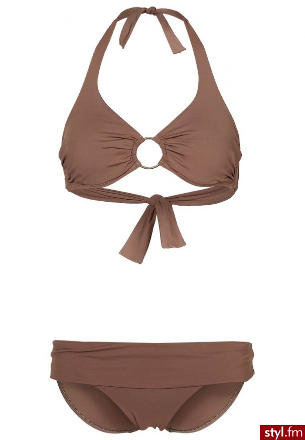 Melissa Odabash BRUSSELS Bikini brązowy - Na plażę Bielizna Moda