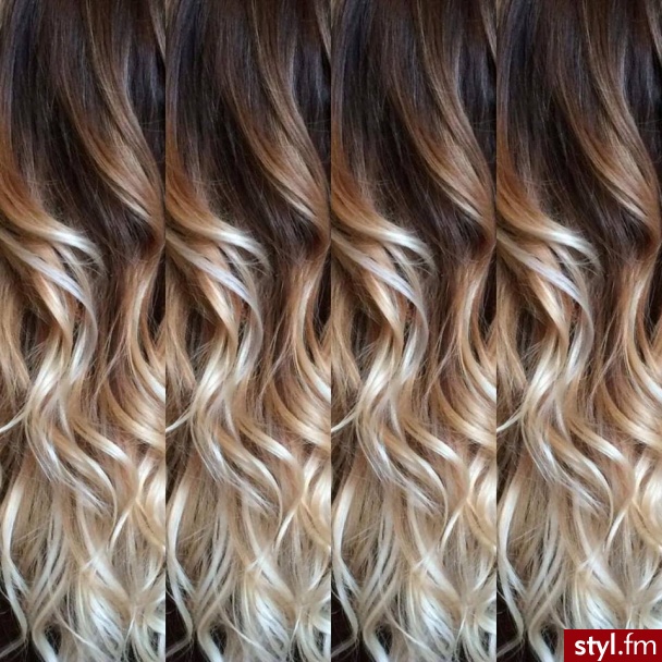 Sombre z Olaplex salon For Hair http://forhairsobieski.pl/ - Brązowe Rozpuszczone Kręcone Na co dzień Długie Fryzury