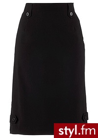Bonprix Spódnica z bengaliny czarny 916357_21832 - Pozostałe Spódnice Moda