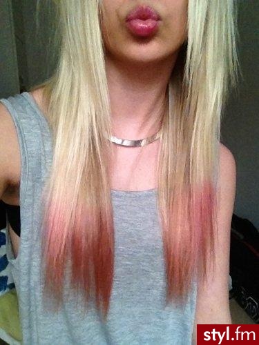 Blond Rozpuszczone Proste Na co dzień Średnie Fryzury