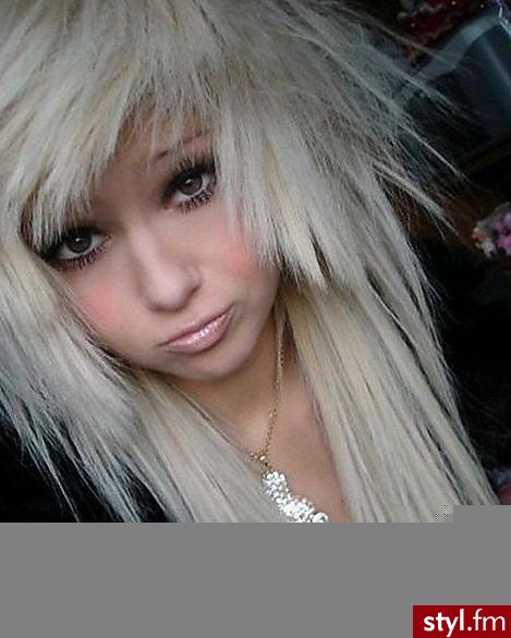 EMO Alternatywne Średnie Fryzury