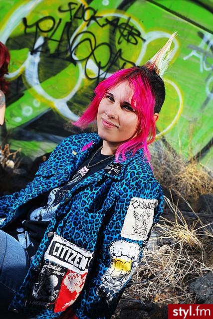 Punk Rock Alternatywne Średnie Fryzury