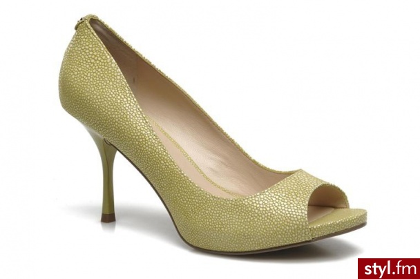 Guess CZÓŁENKA HADAR BY (Żółty) - Czółenka Buty Moda