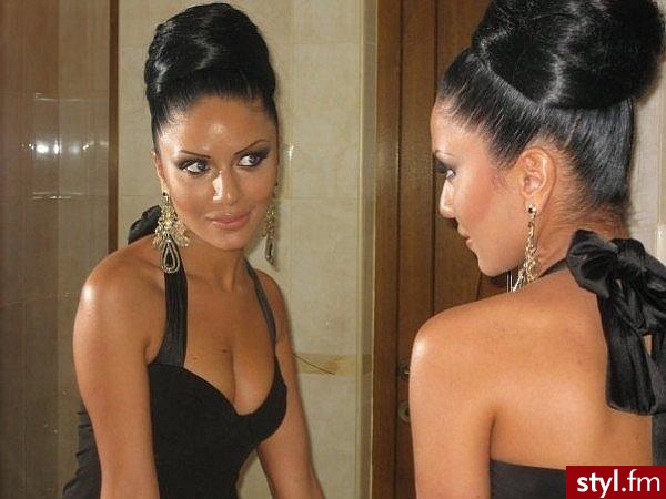 Czarne Kok Proste Na co dzień Długie Fryzury