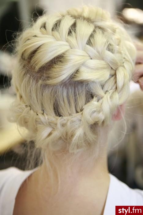 Blond Warkocze Proste Na co dzień Długie Fryzury