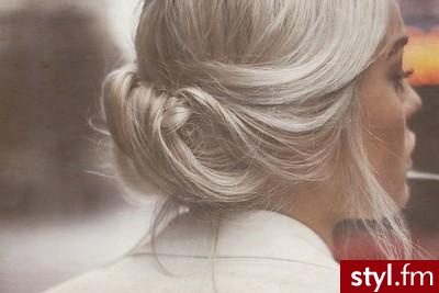Blond Upięcie Proste Wieczorowe Krótkie Fryzury