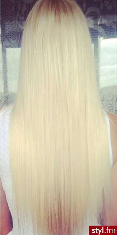 Blond Rozpuszczone Proste Na co dzień Długie Fryzury
