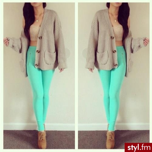Leginsy Spodnie Moda