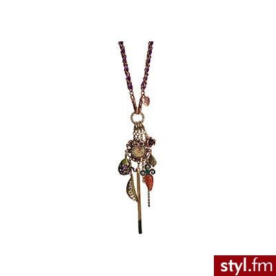 Romantic & Fancy Drop Veggie Charm Necklace - Betsey Johnson... - Polyvore. Pobrano ze strony: http://www.polyvore.com/romantic_fancy_drop_veggie_charm/thing?id=3632537 - Pozostałe Dodatki Moda