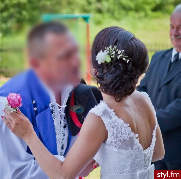 Czarne Kok Kręcone Ślubne Długie Fryzury