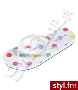 ROXY klapki LITTLE BAMBOO 2012 WHITE 29 - JUNIORSKIE - Klapki Buty Moda