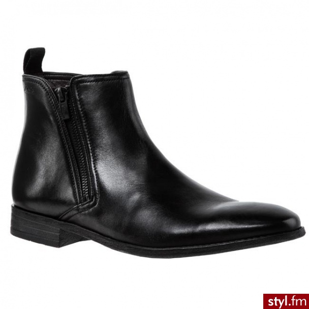 Clarks Kozaki Chart zip 203563897 Black - Kozaki Buty Moda