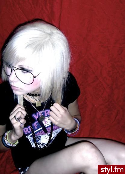 EMO Alternatywne Średnie Fryzury