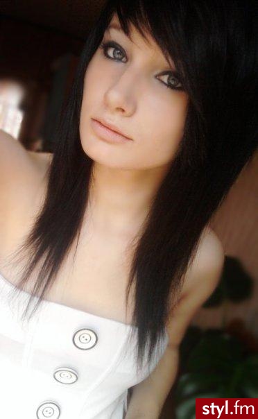 EMO Alternatywne Średnie Fryzury