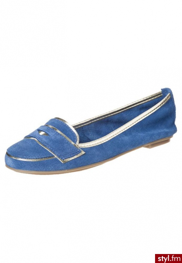 Pier One Baleriny niebieski - Balerinki Buty Moda