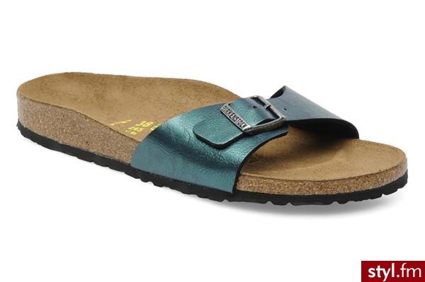 Birkenstock Chodaki Madrid Flor W zielony - Pozostałe Buty Moda