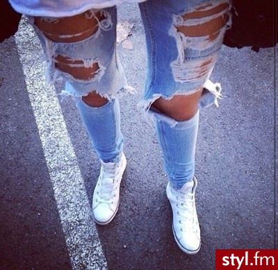 Jeansy Spodnie Moda