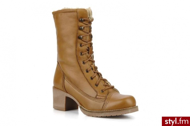 Eden PÓŁBUTY I BOTKI SAPOTILLE BY (BRĄZOWY) (Brązowy) - Botki Buty Moda