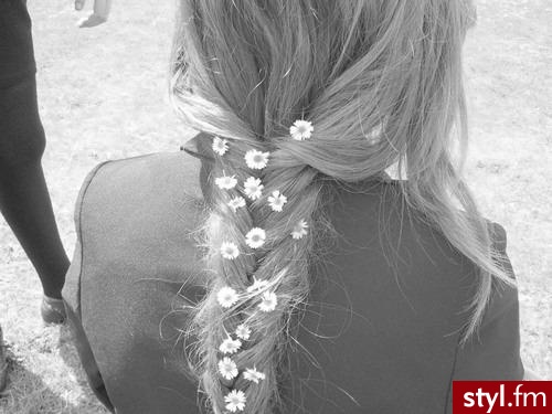 Blond Warkocze Proste Na co dzień Długie Fryzury