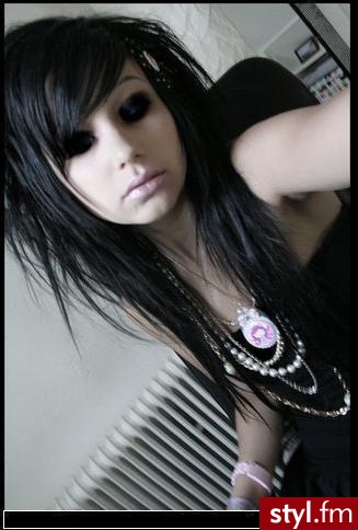 EMO Alternatywne Średnie Fryzury