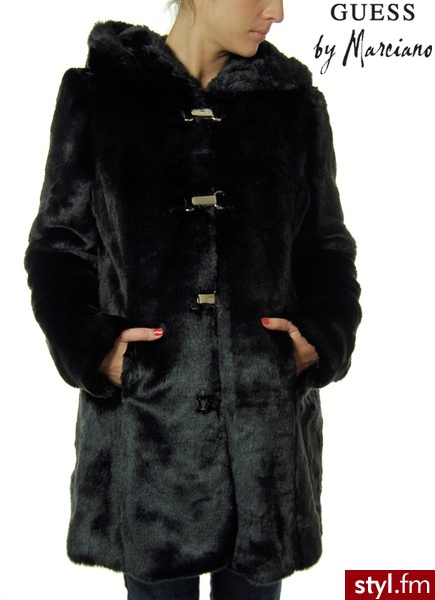 Guess KOŻUCH BY MARCIANO WOVEN COAT - Kurtki Okrycia Moda